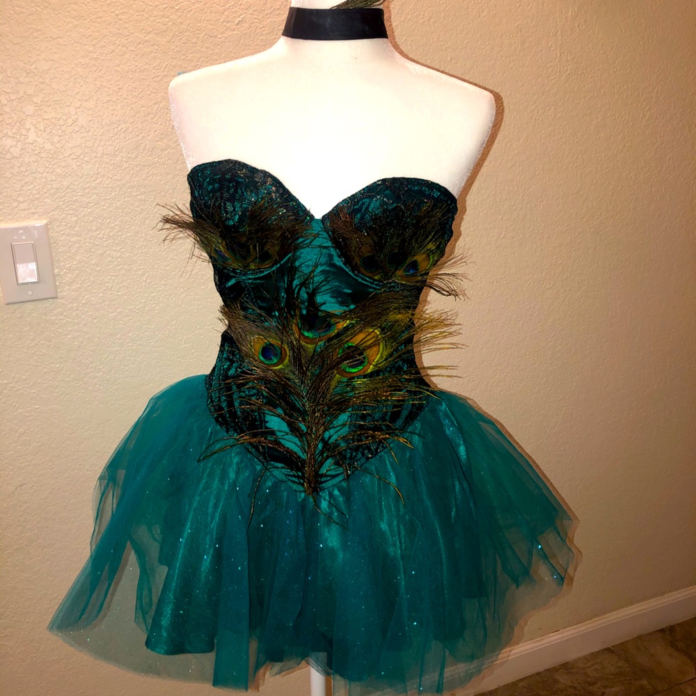 Peacock tutu dress Halloween costume